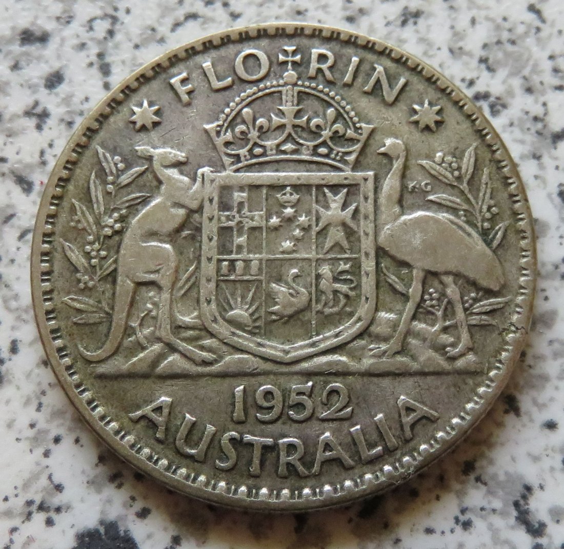  Australien 1 Florin 1952   