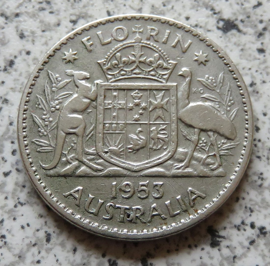  Australien 1 Florin 1953   