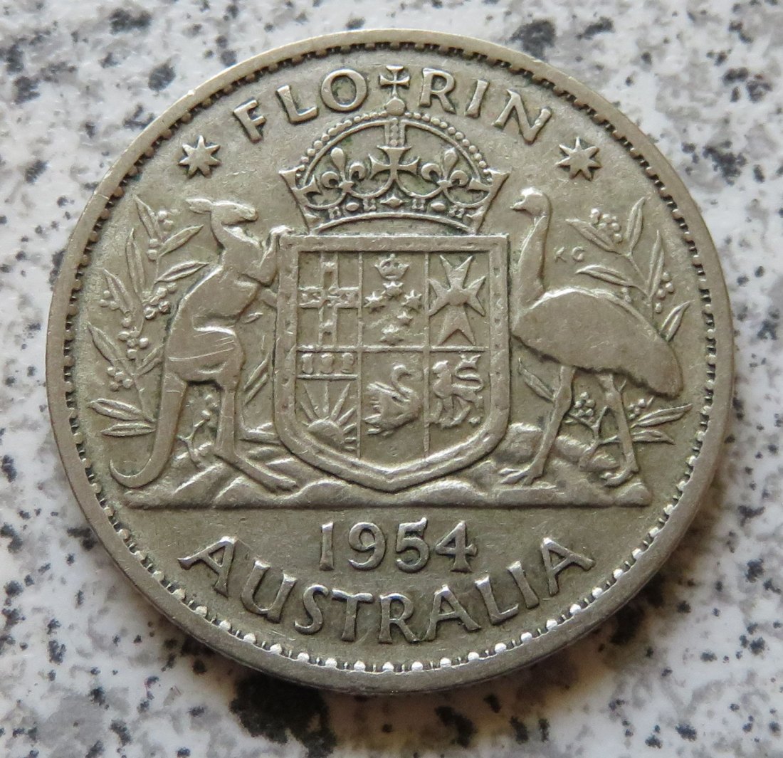  Australien 1 Florin 1954   