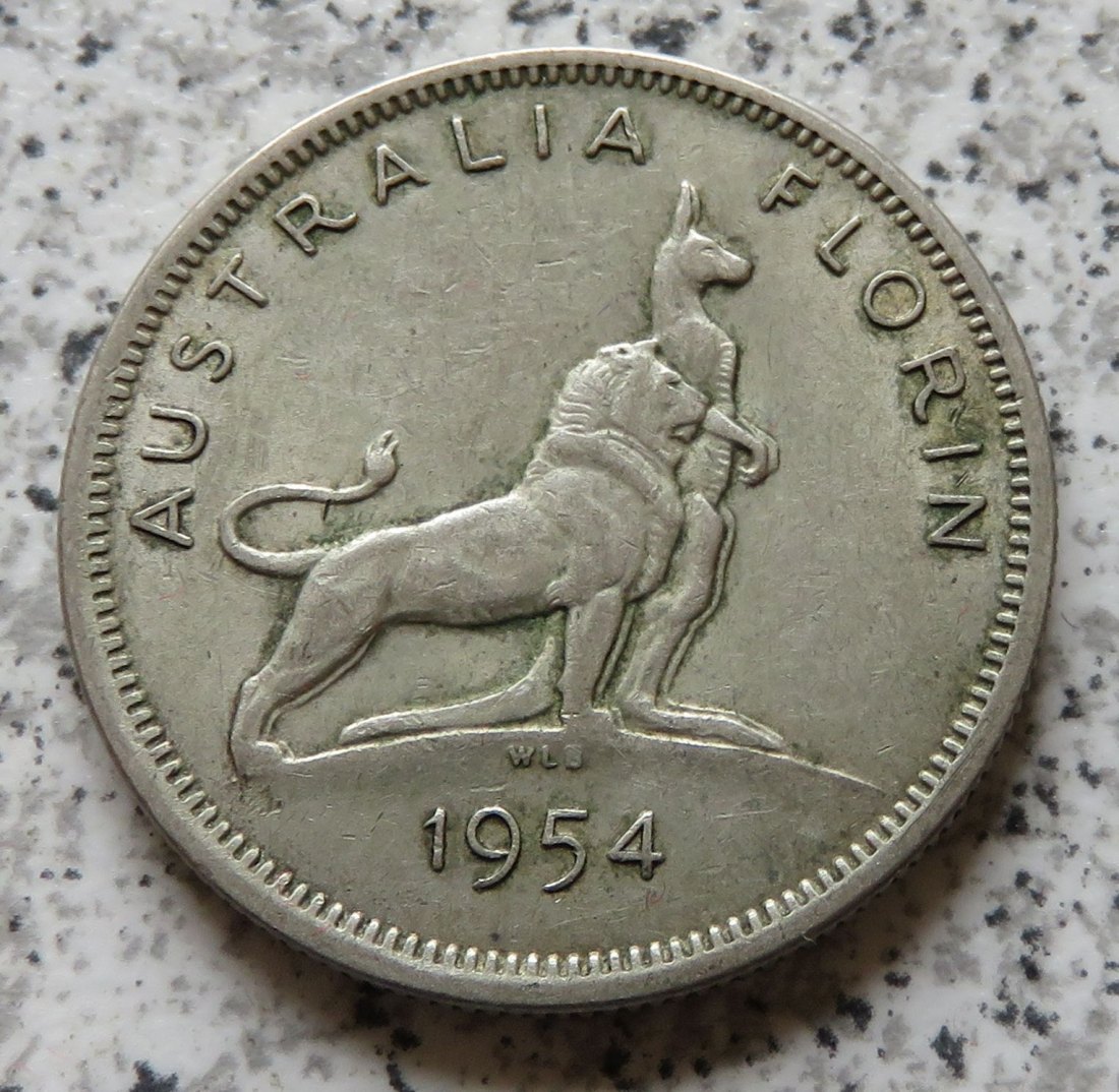  Australien 1 Florin 1954   