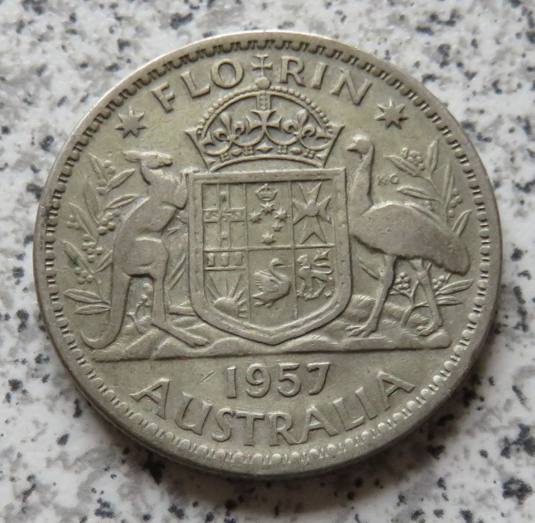  Australien 1 Florin 1957   