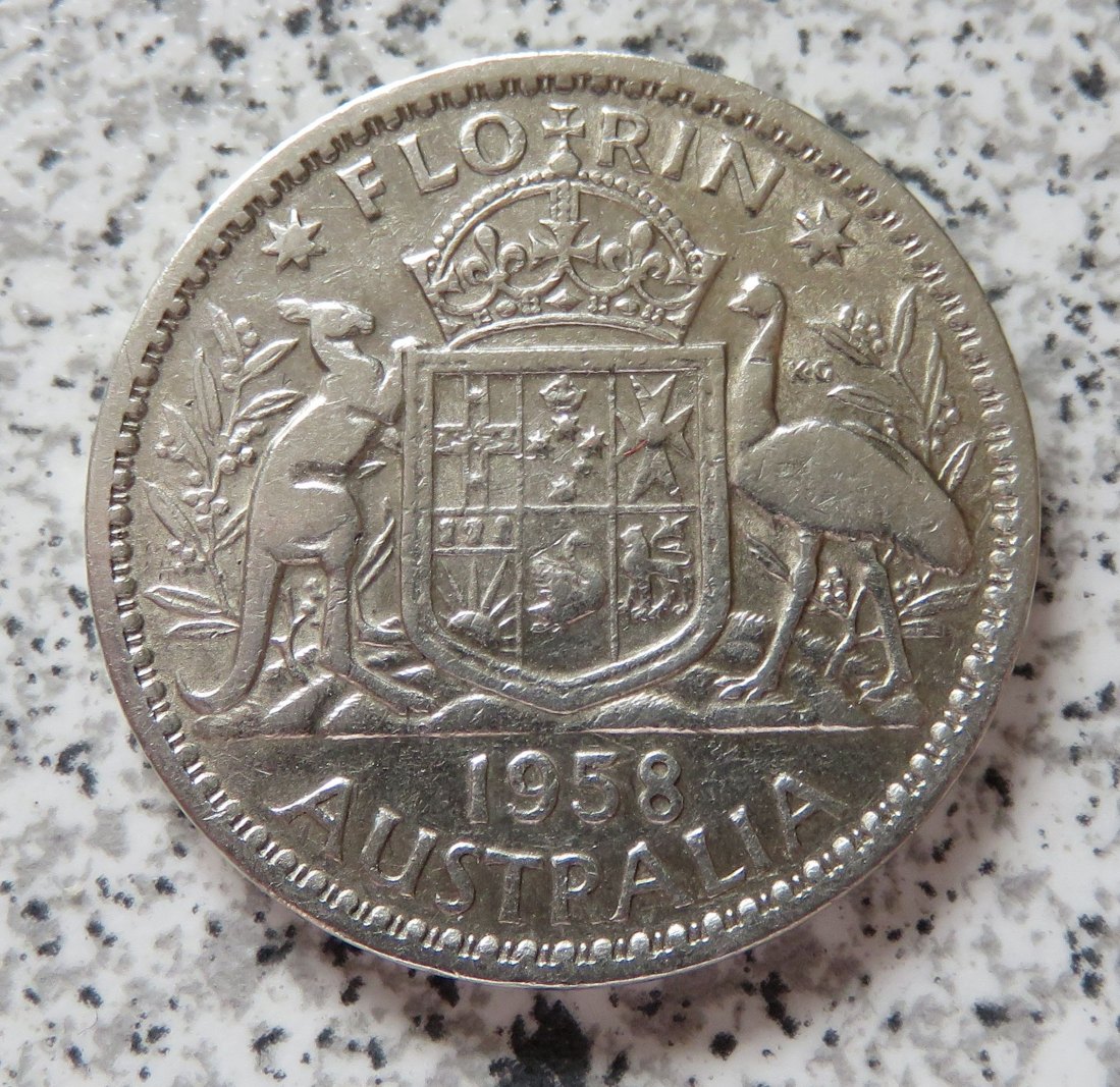 Australien 1 Florin 1958   