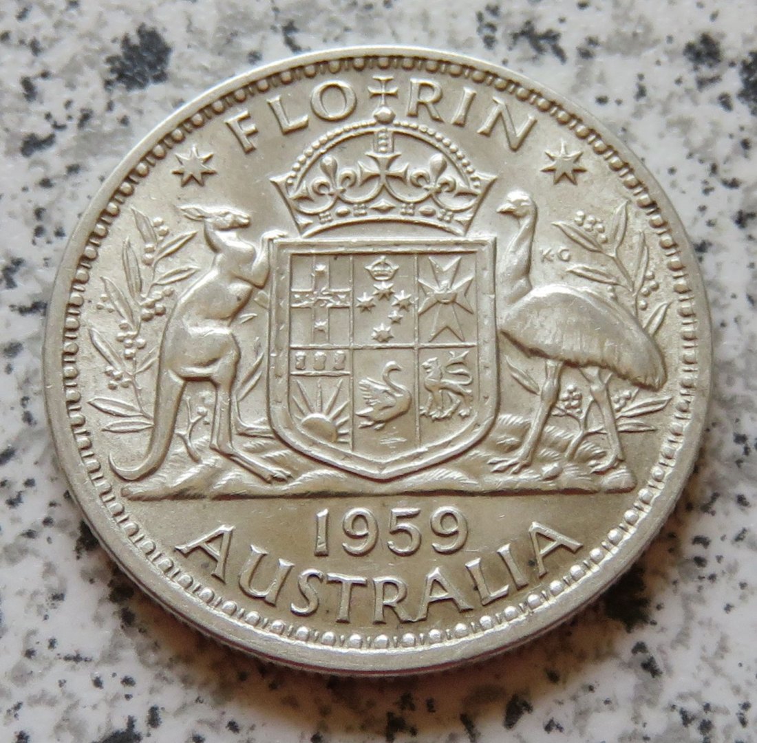  Australien 1 Florin 1959   