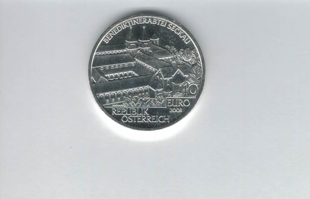  10 Euro 2008 Abtei Seckau silber 925/16g fein Österreich Spittalgold9800 (4971/14   