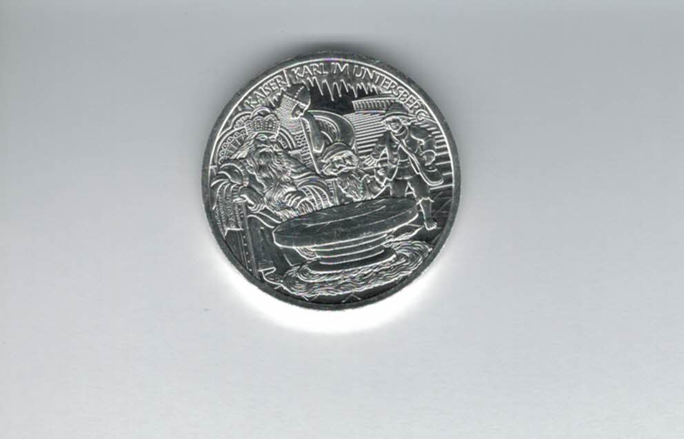  10 Euro 2010 Untersberg Karl der Große silber 925/16g fein Österreich Spittalgold9800 (4971/18   