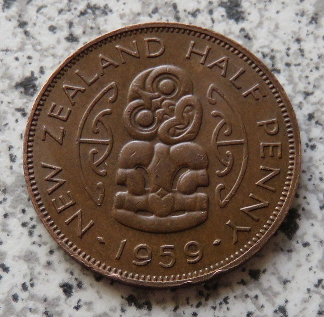  Neuseeland 1/2 Penny 1959   