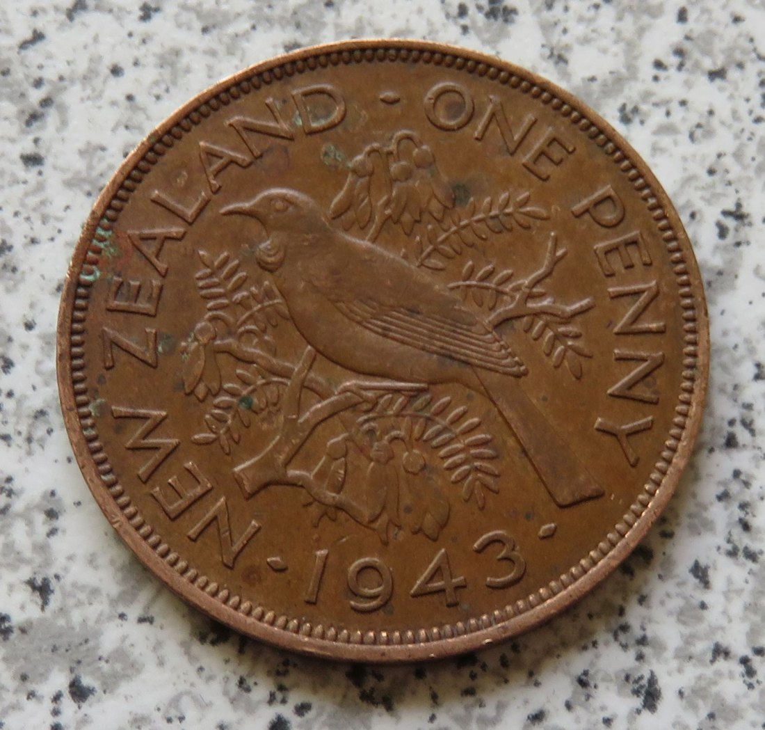  Neuseeland 1 Penny 1943   