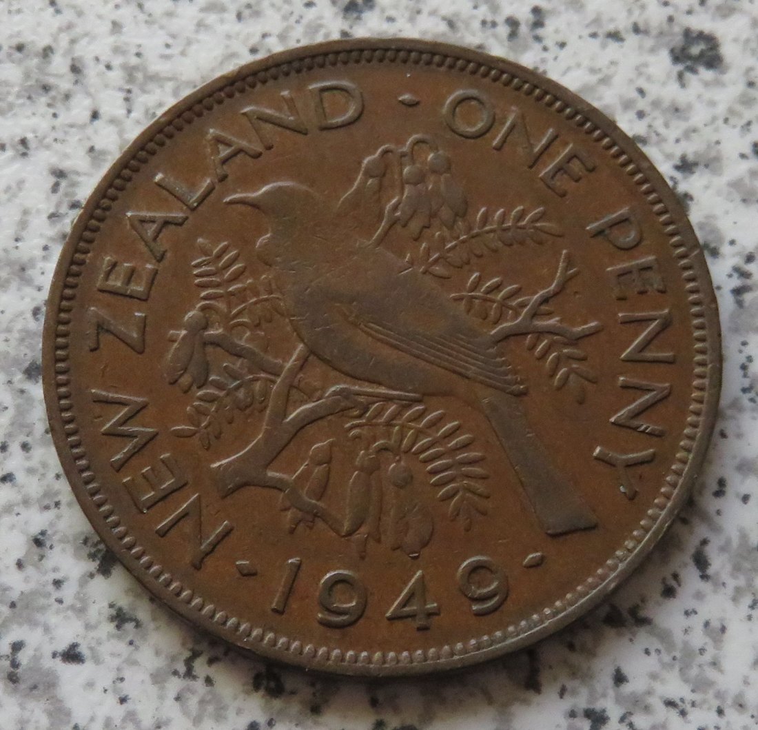  Neuseeland 1 Penny 1949   