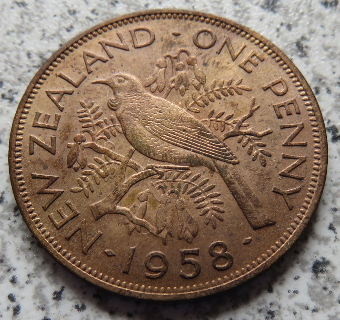  Neuseeland 1 Penny 1958   