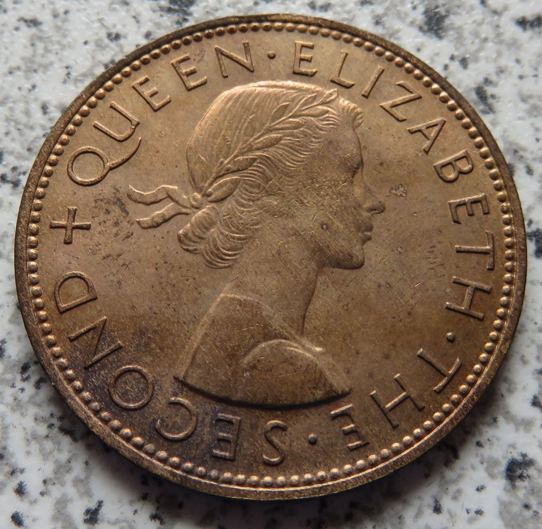  Neuseeland 1 Penny 1958   