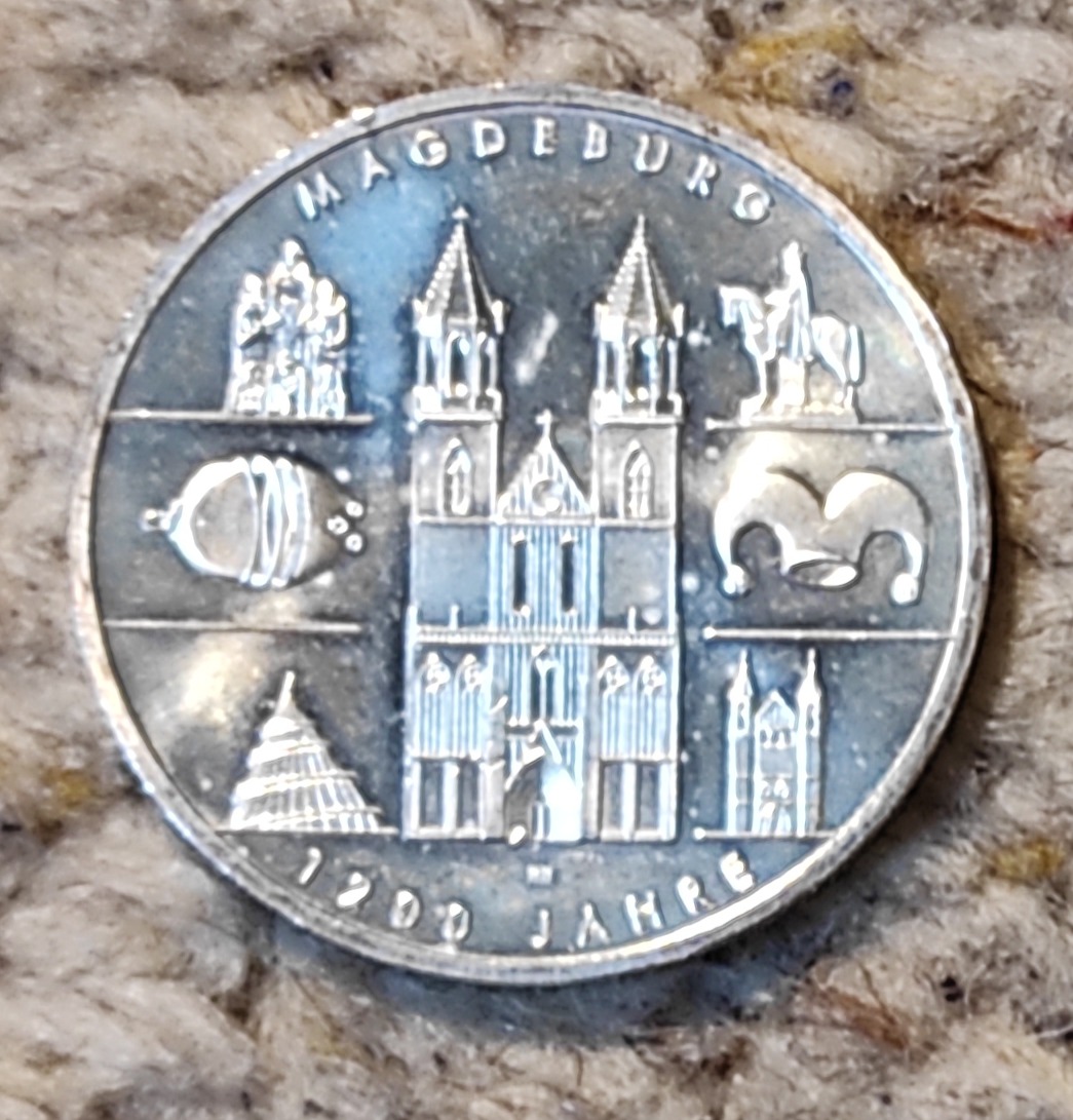  Deutschland 10 Euro 2005, SILBER, 1200 Jahre Magdeburg   