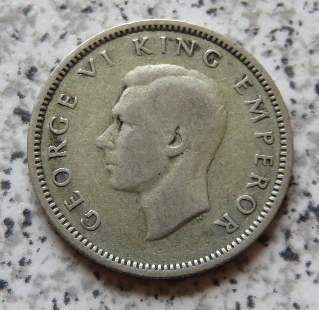  Neuseeland 6 Pence 1937   
