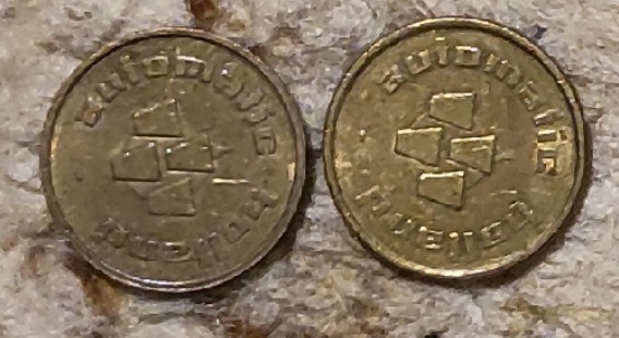  2 Niederländische Token für Kaffeeautomat Holland Automatic   