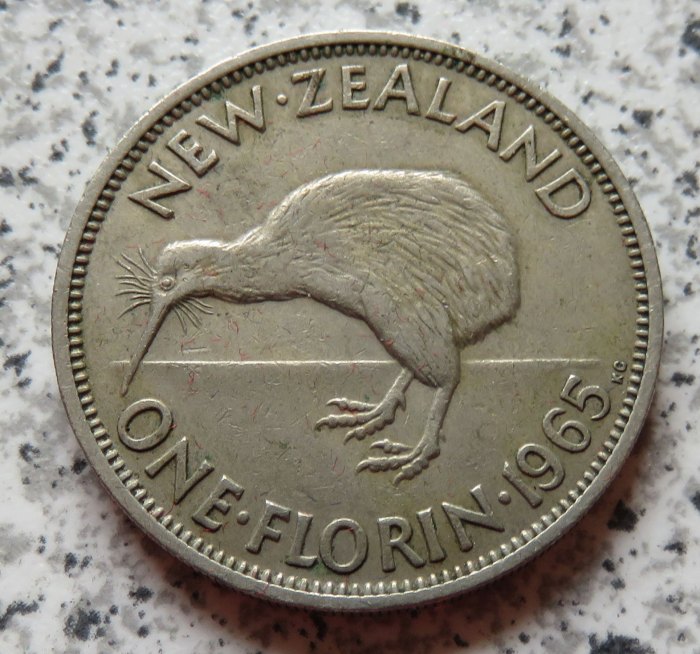  Neuseeland 1 Florin 1965   