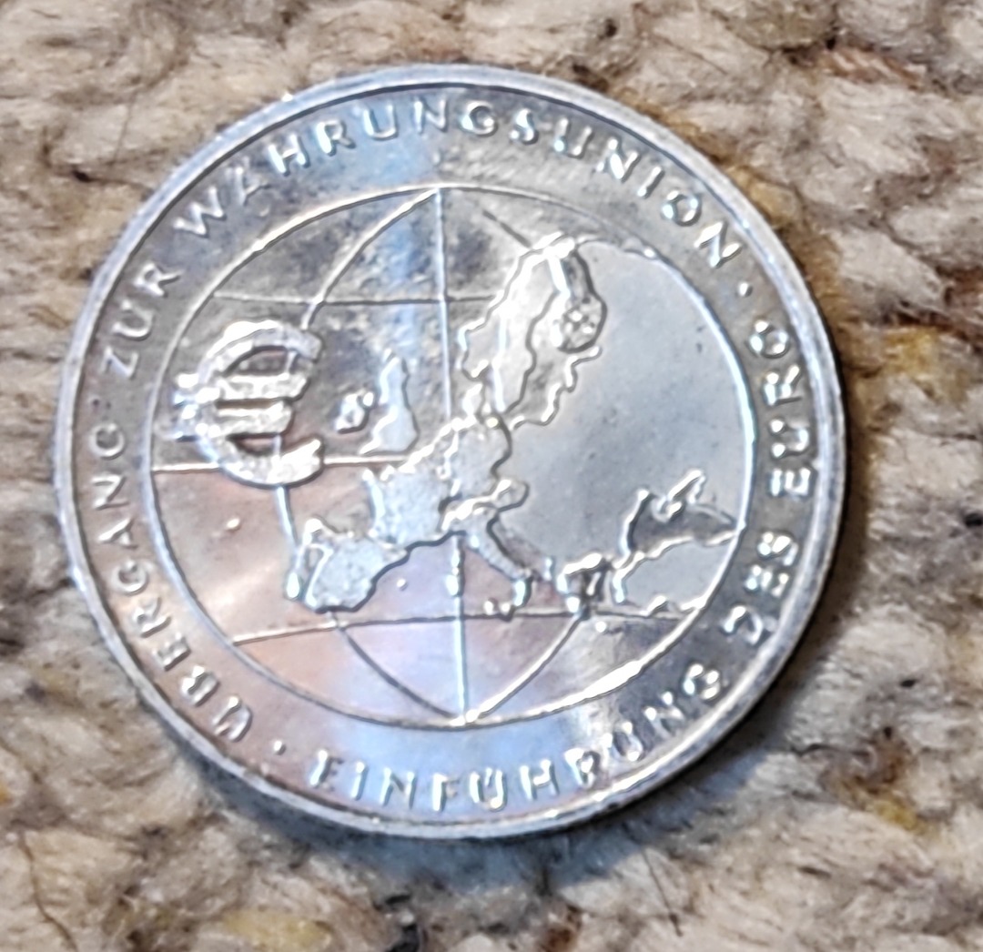  Deutschland 10 € 2002, SILBER, Einführung des Euro   