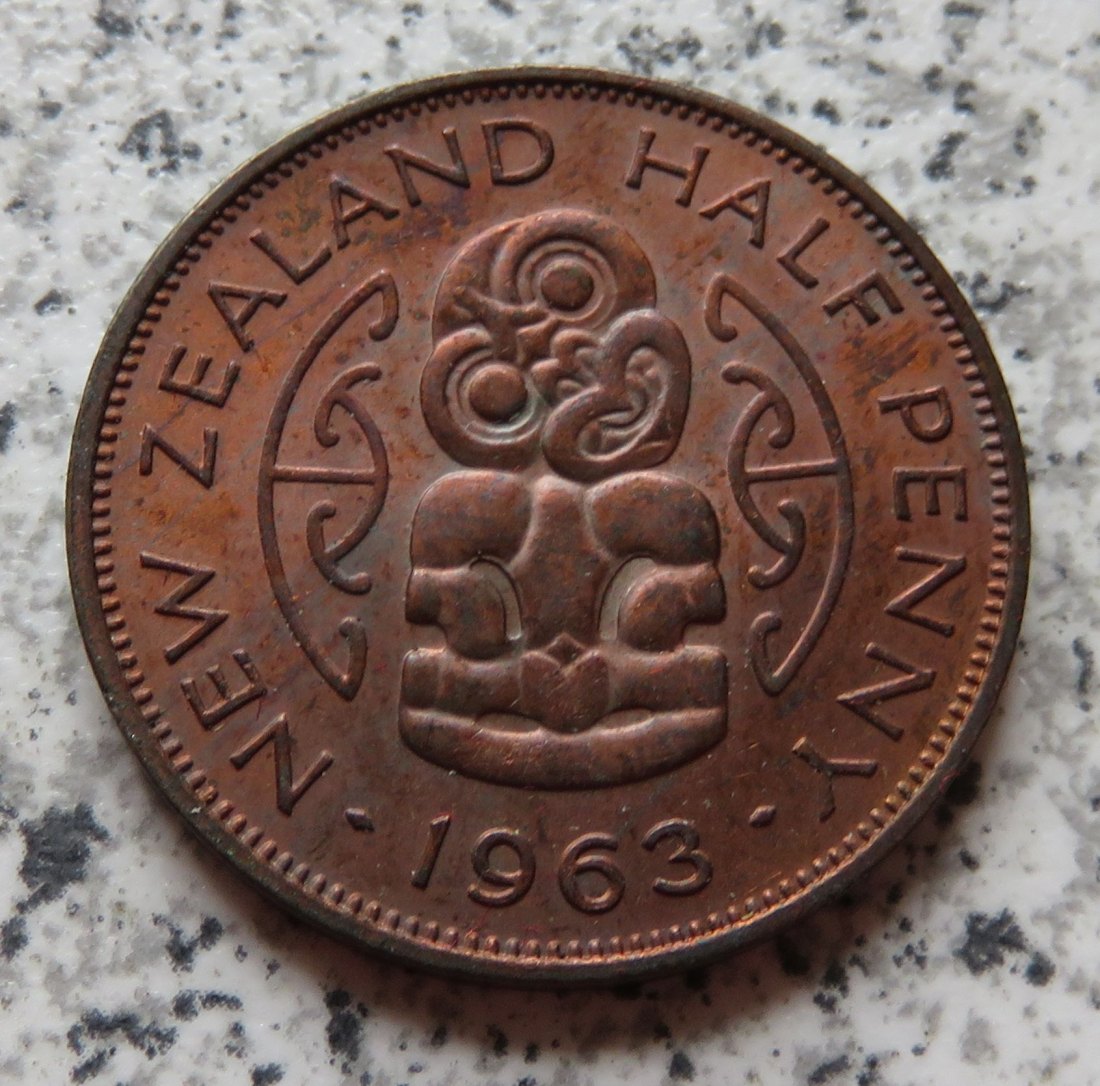  Neuseeland half Penny 1963 / Neuseeland 1/2 Penny 1963   