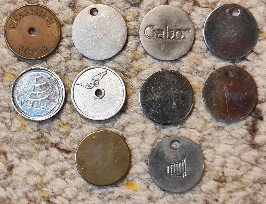  10 Einkaufschips ganz verschieden   