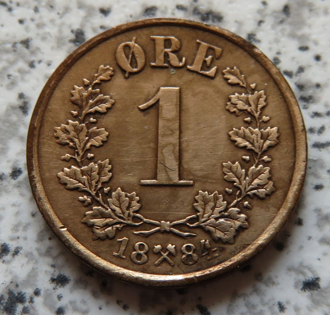  Norwegen 1 Öre 1884   