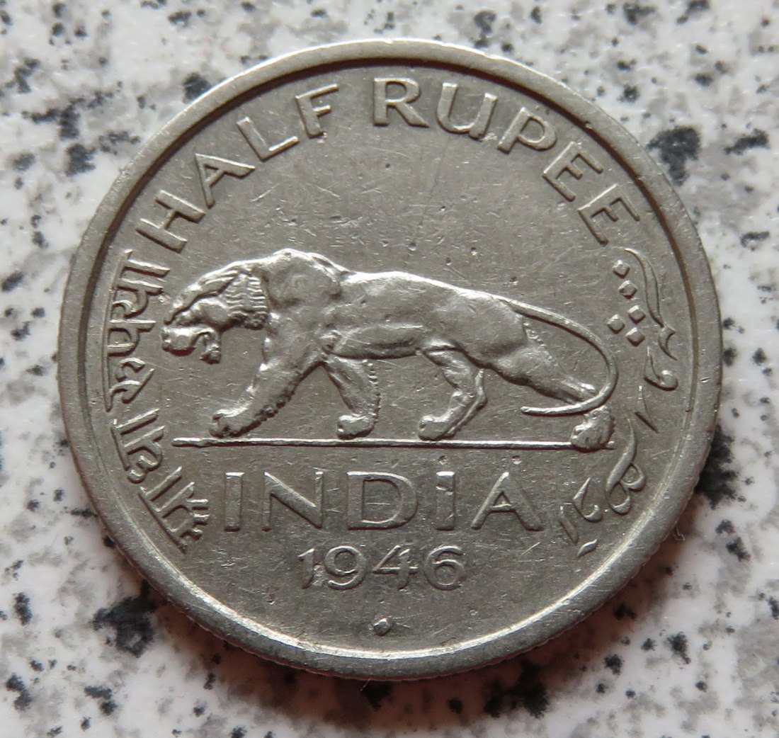 British Indien half Rupee 1946 / British Indien 1/2 Rupee 1946   