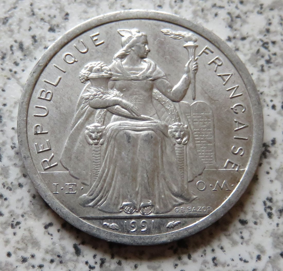  Neukaledonien 2 Francs 1991   