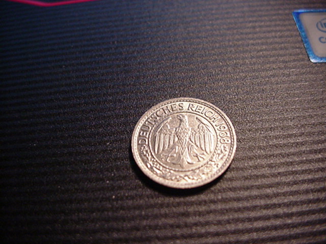  Weimar 50 Reichspfennig 1938 E-selten   