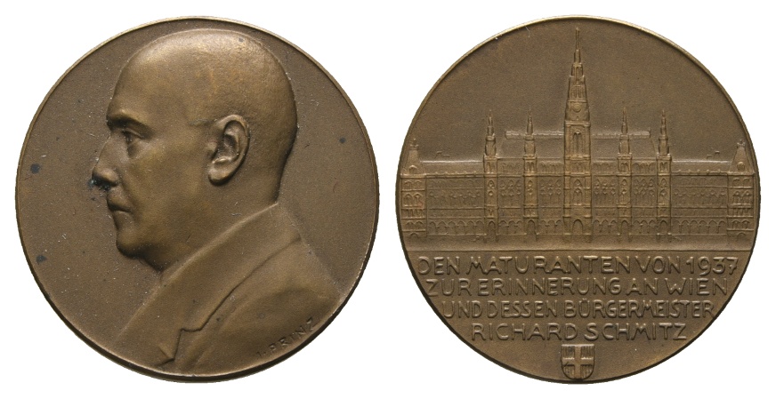  Wien - Richard Schmitz; Bronzemedaille 1937; 7,15 g; Ø 26 mm   