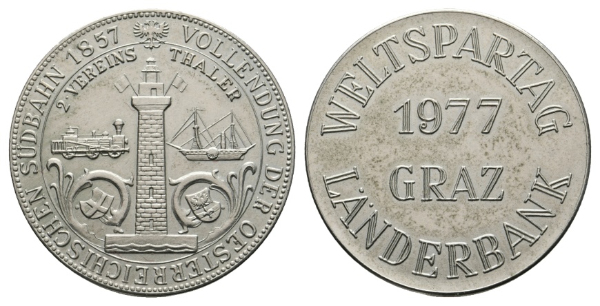  Graz 1977 - Weltspartag Länderbank; Medaille, Cu/Ni, 8,53 g, Ø 30 mm   
