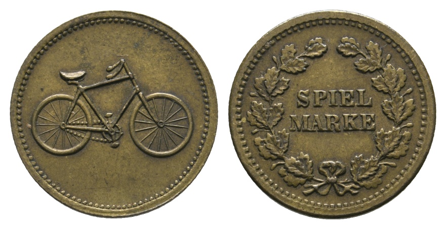  Spielmarke o.J.; Bronze; 1,94 g, Ø 19 mm   