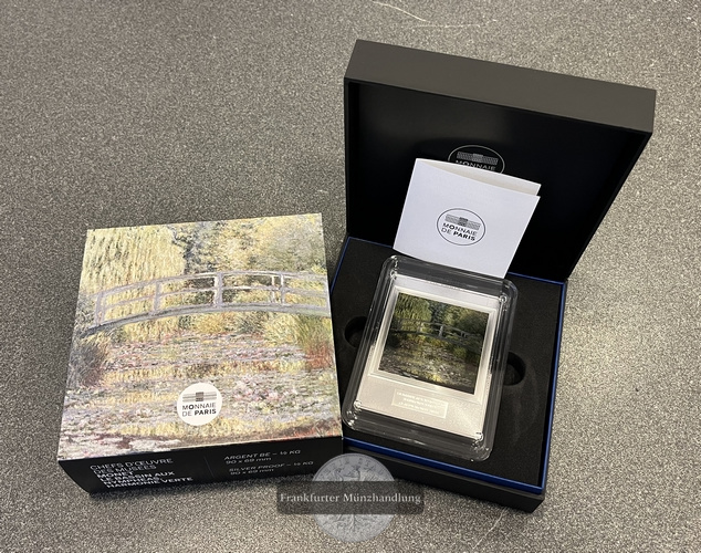  Frankreich 250 Euro BU Coin Monet Musée du Louvre 2025 FM-Frankfurt Feinsilber: 500g   