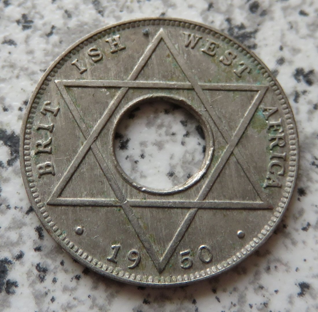  British West Afrika 1/10 Penny 1950 KN   