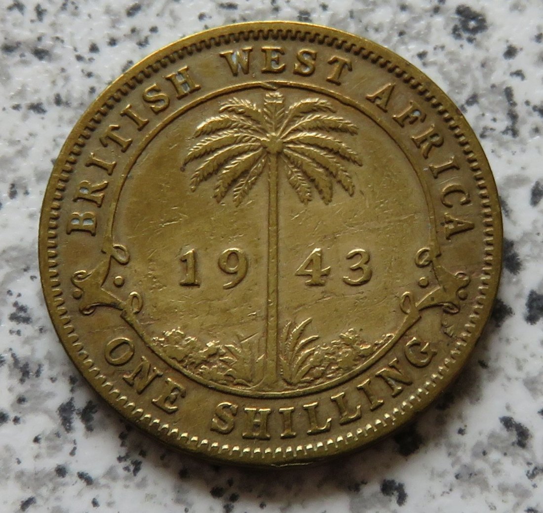  British West Afrika 1 Shilling 1943   