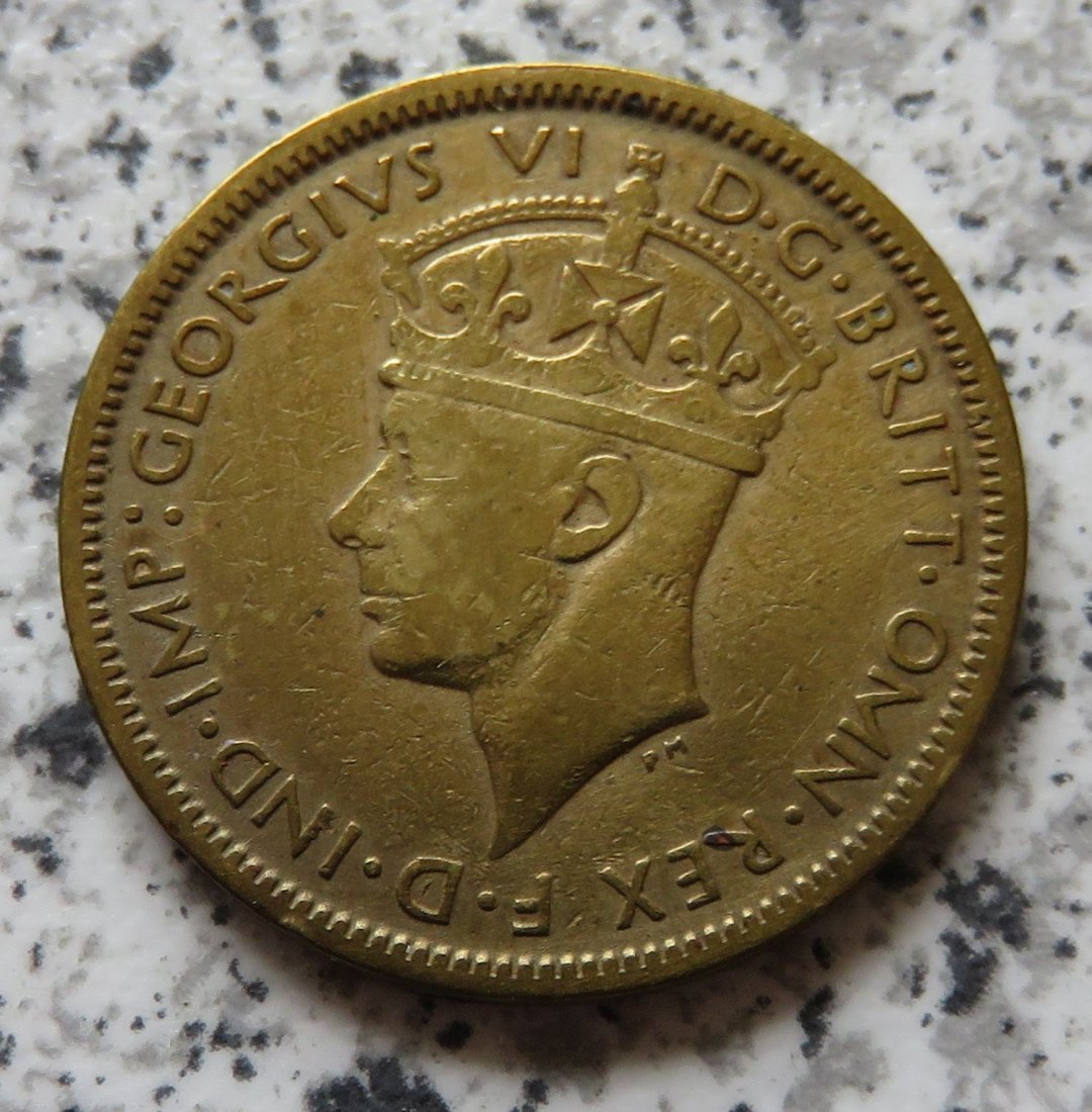  British West Afrika 1 Shilling 1943   