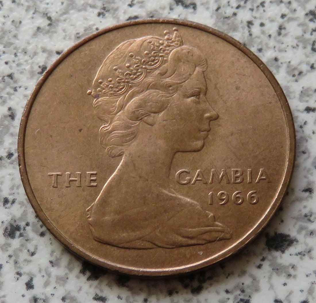  Gambia 1 Penny 1966   