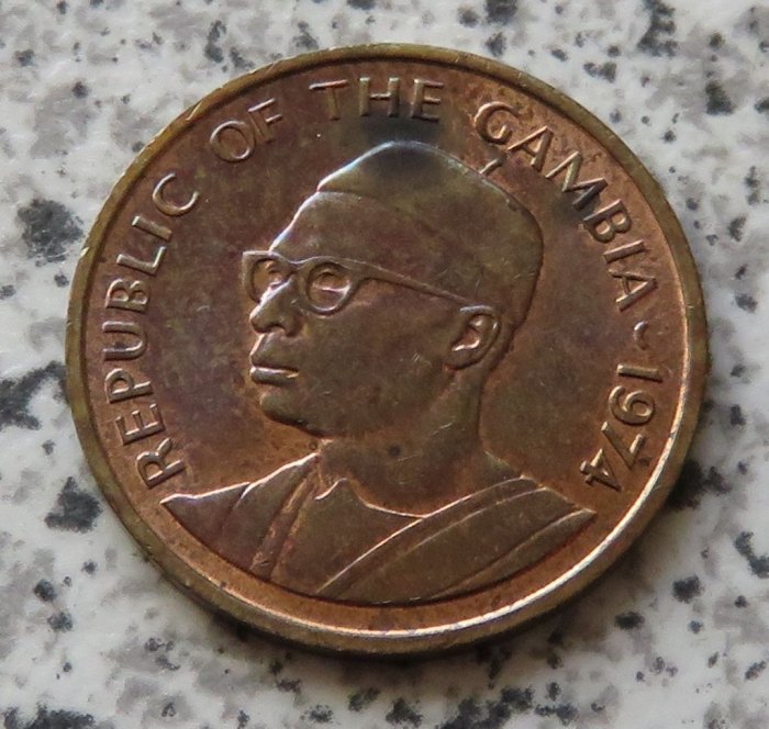  Gambia 1 Butut 1974, KM 14   