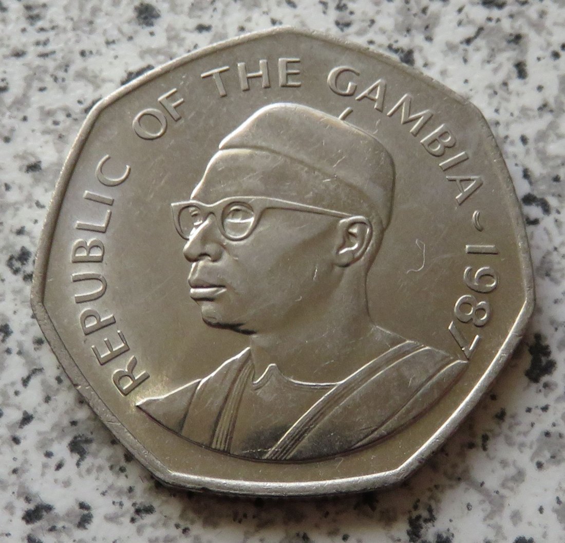  Gambia 1 Dalasi 1987   