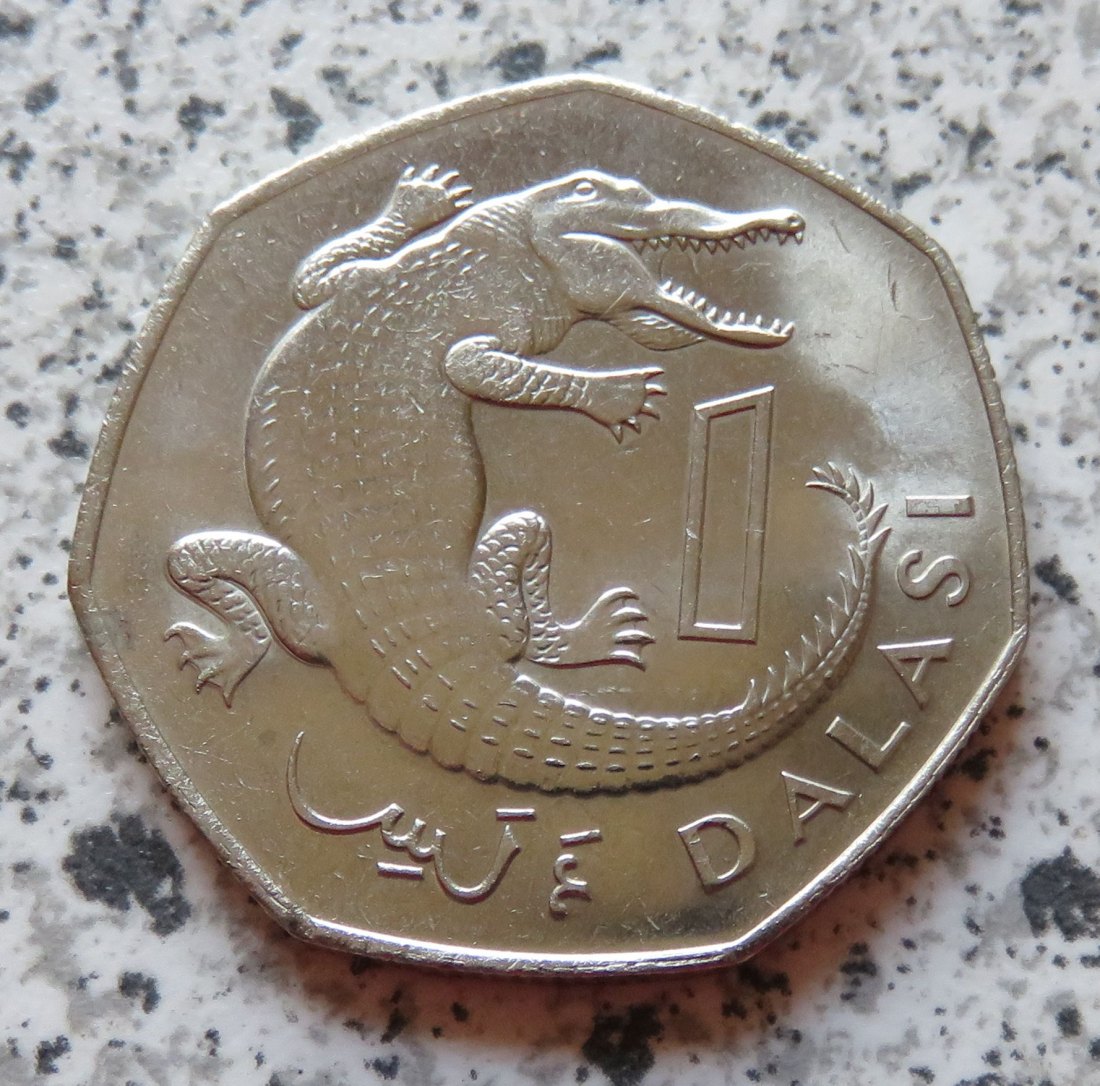  Gambia 1 Dalasi 1987   