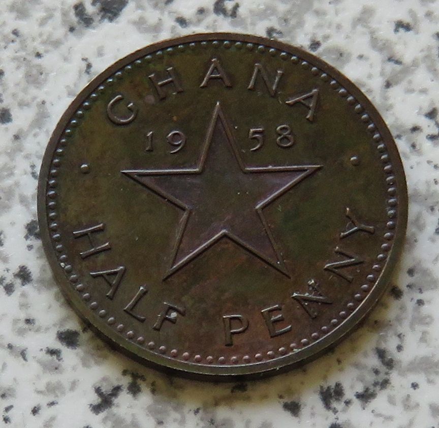  Ghana half Penny 1958   