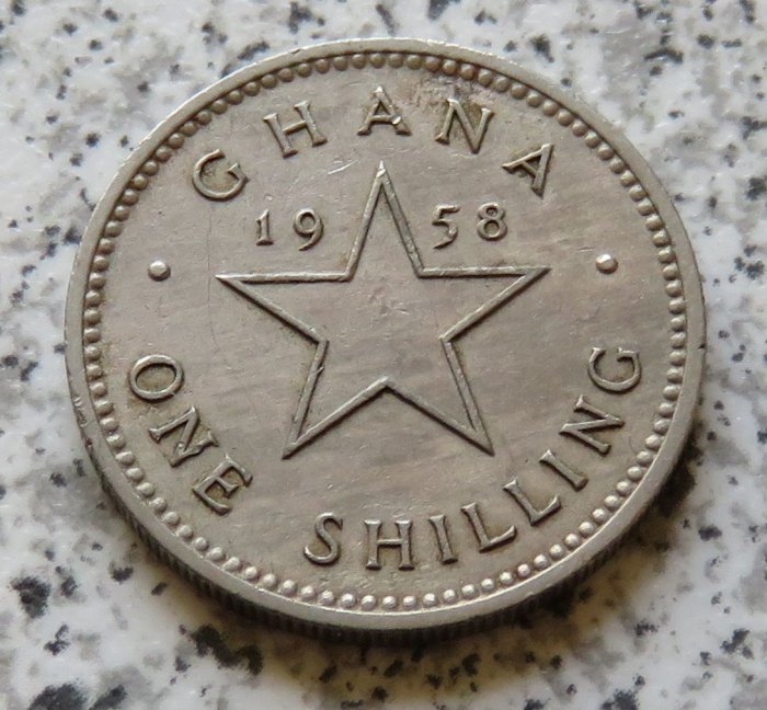  Ghana One Shilling 1958   