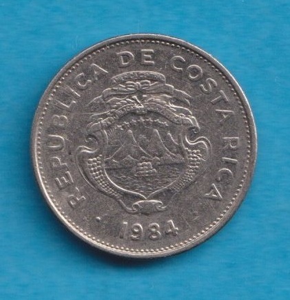  Costa Rica 1 Colon 1984   