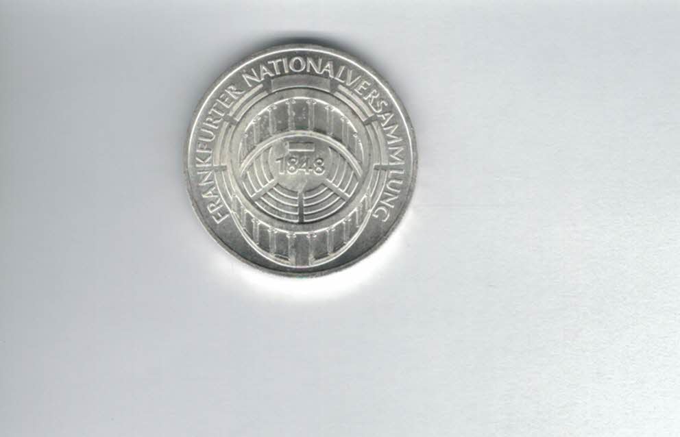  5 Mark 1973 G Frankfurter Nationalversammlung silber 7g fein BRD Deutschland Spittalgold9800 (4601/8   