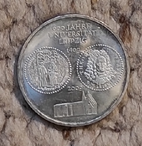  Deitschland 10 € 2009 A, SILBER, 600 Jahre Universität Leipzig   
