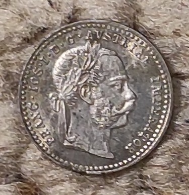  Österreich 10 Kreuzer 1870 SILBER super erhalten   