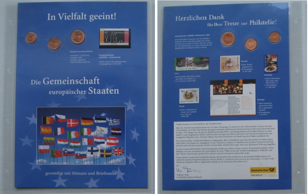  2005, Germany-Numisblatt - Annual Gift 2005: United in Diversity!   