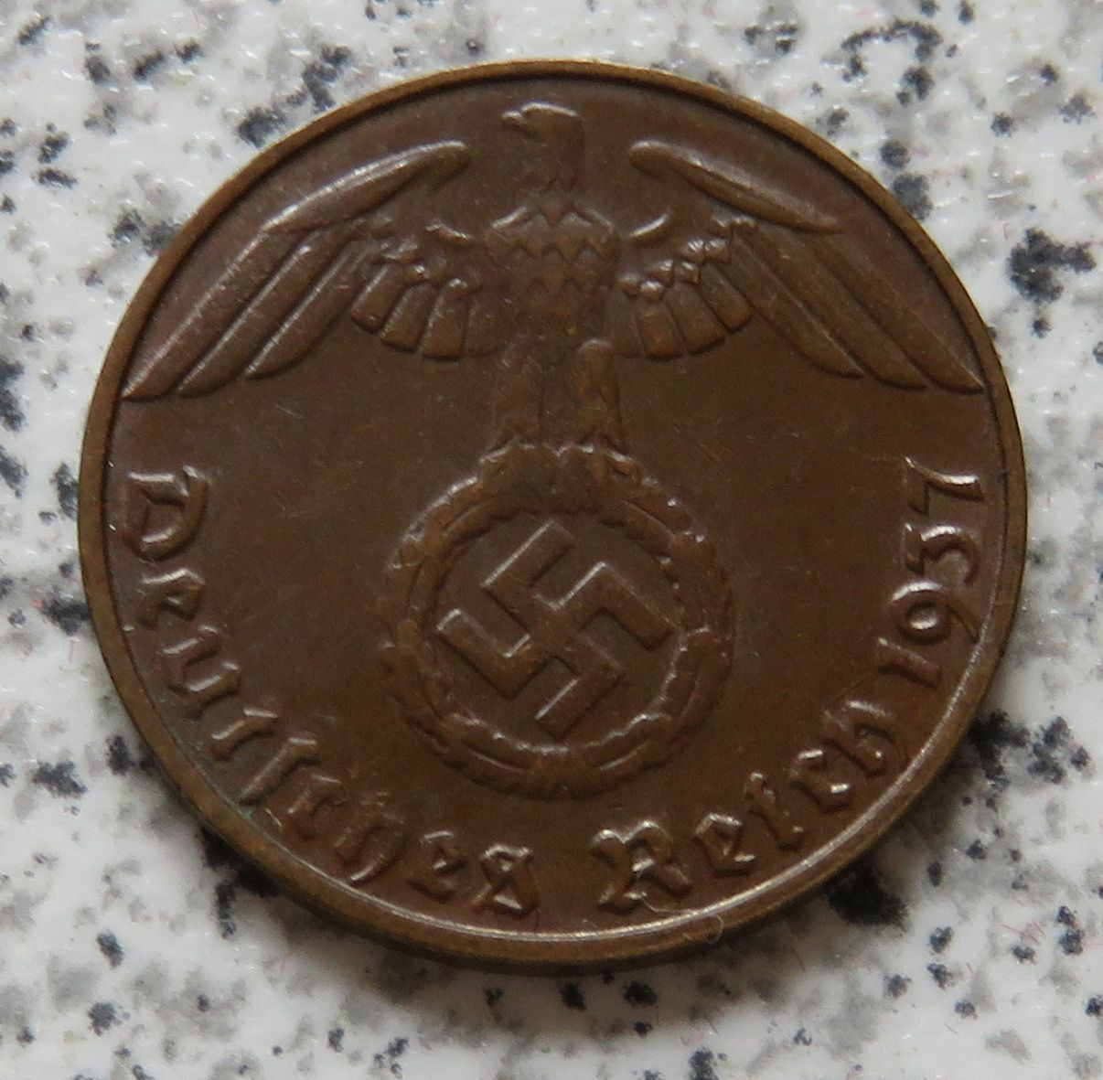  Drittes Reich 1 Pfennig 1937 D   