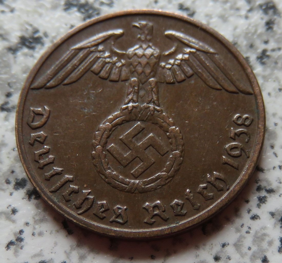  Drittes Reich 1 Pfennig 1938 B   
