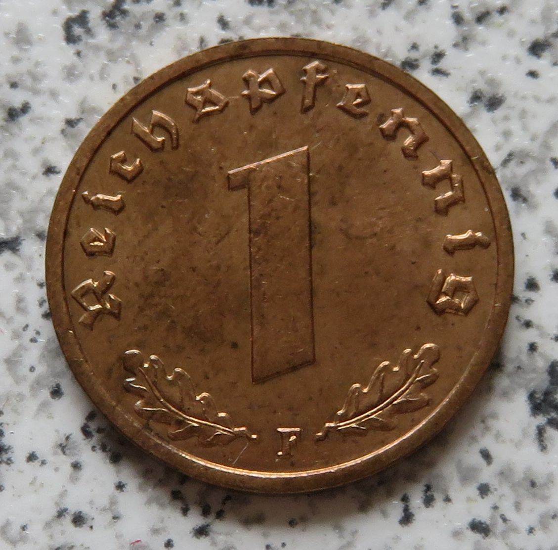  Drittes Reich 1 Pfennig 1938 F   