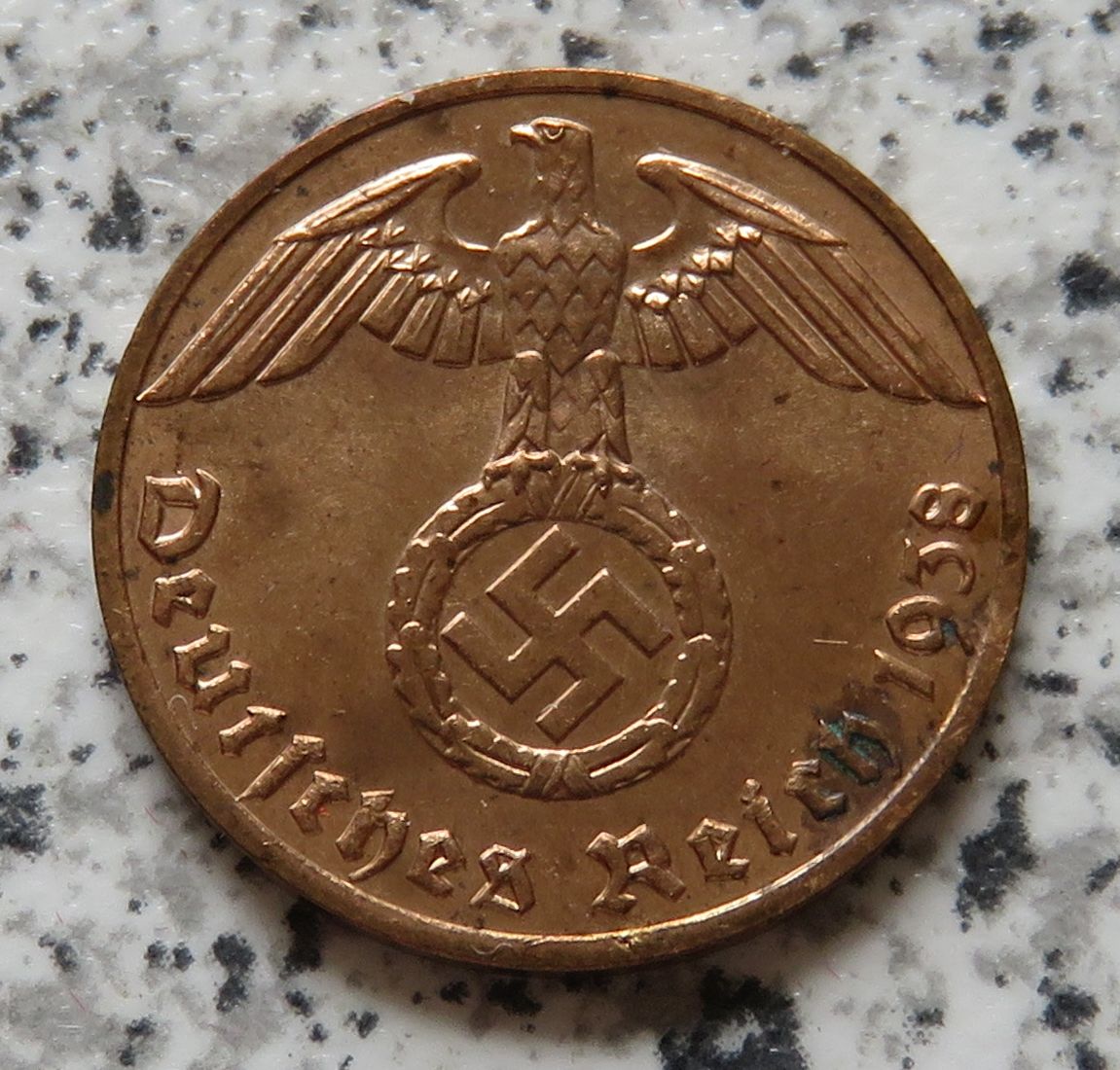  Drittes Reich 1 Pfennig 1938 F   