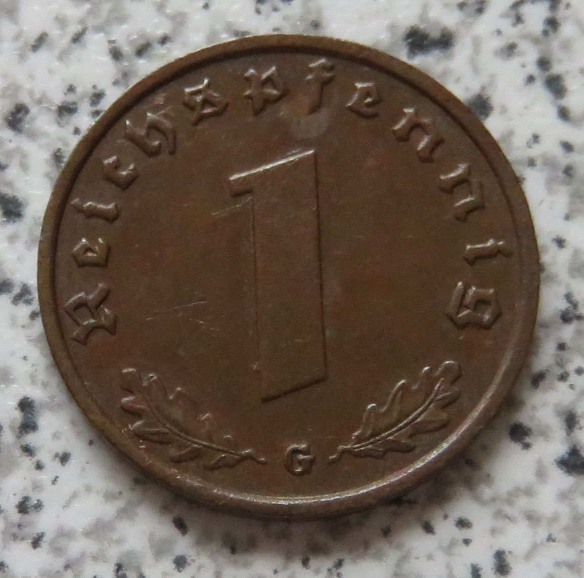  Drittes Reich 1 Pfennig 1938 G   