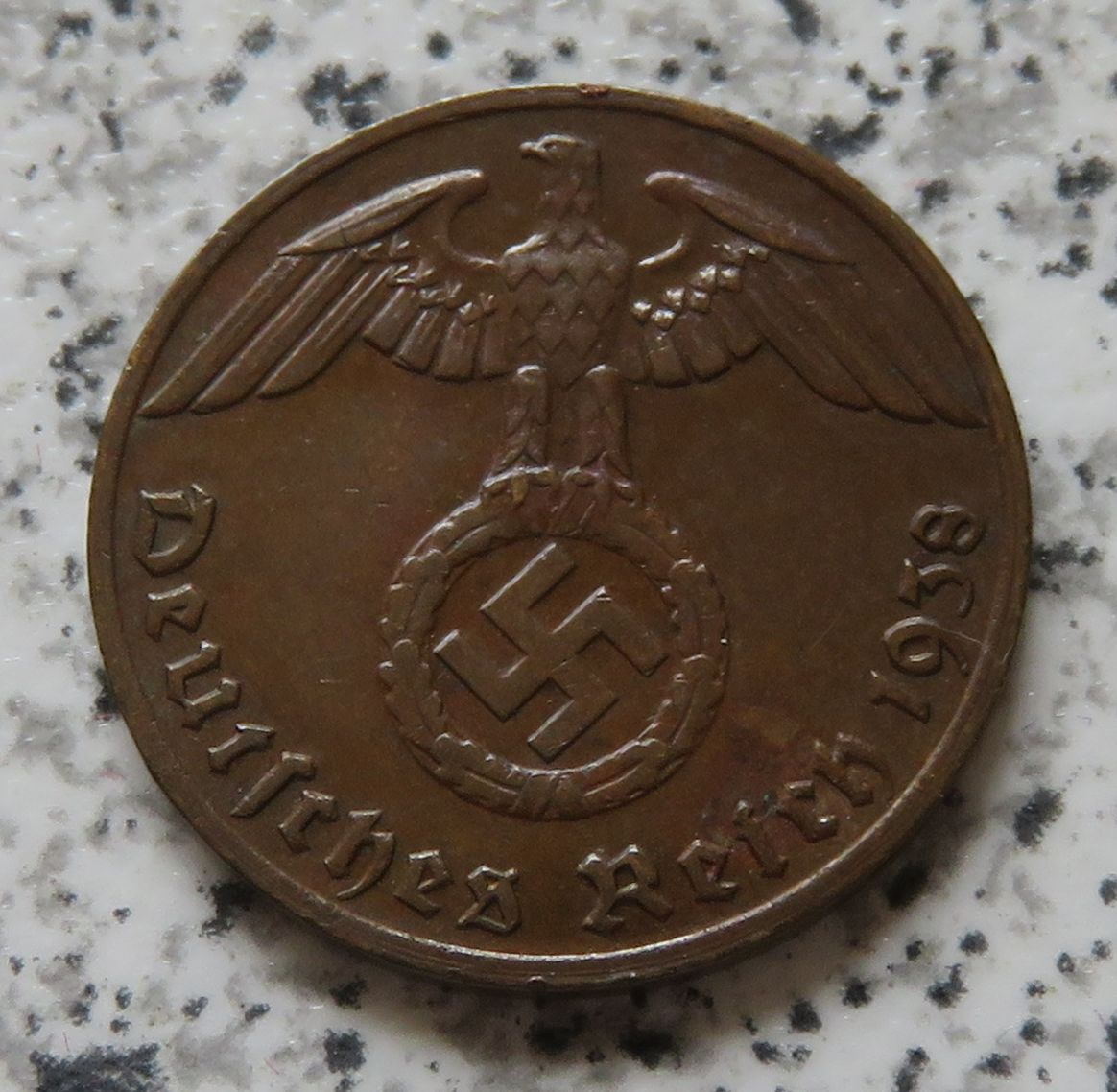  Drittes Reich 1 Pfennig 1938 G   