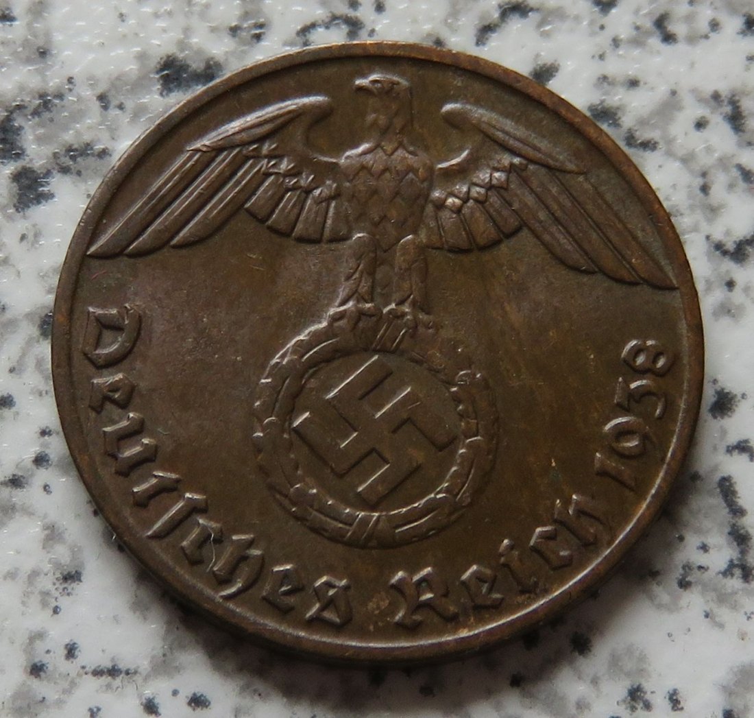  Drittes Reich 1 Pfennig 1938 J   